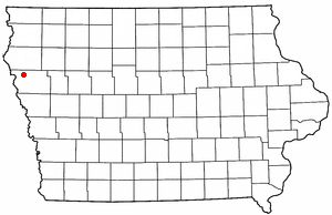 Location of Lawton, Iowa