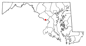 Location of Cabin John, Maryland