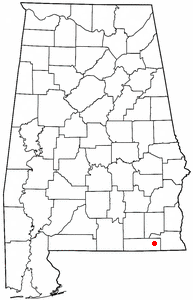 Location of Slocomb, Alabama