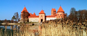 Full view of the rebuilt Castle of Trakai