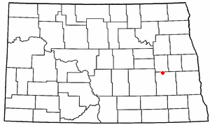 Location of Dazey, North Dakota