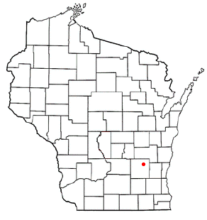 Location of Kekoskee, Wisconsin
