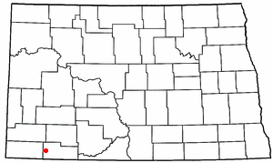 Location of Reeder, North Dakota