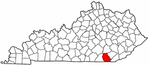 Image:Map of Kentucky highlighting Whitley County.png