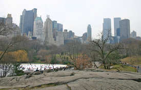 The southern horizon of Central Park is formed by the skyscrapers of .
