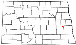 Location of Pillsbury, North Dakota