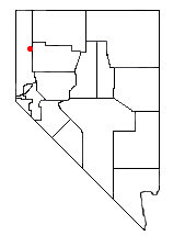 Location of Gerlach-Empire, Nevada