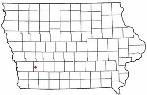 Location of Lewis, Iowa