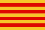 Flag of Catalonia, proportions 2:3