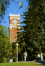 Bryan clock tower at Washington State University