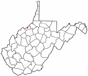 Location of St. Marys, West Virginia