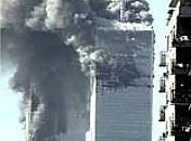 The World Trade Center on fire