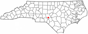 Location of Pinehurst, North Carolina
