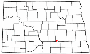Location of Streeter, North Dakota