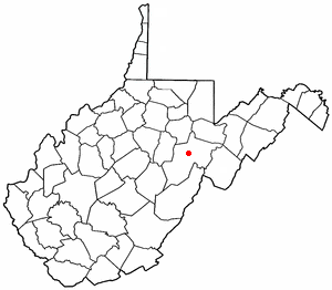 Location of Beverly, West Virginia