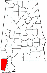 Image:Map of Alabama highlighting Mobile County.png