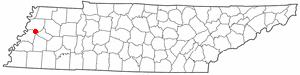Location of Halls, Tennessee