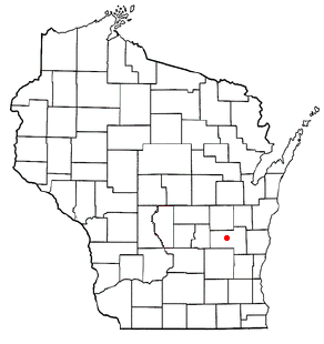 Location of Lamartine, Wisconsin