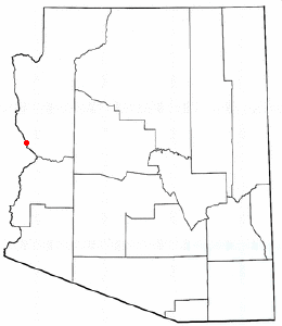 Location of Desert Hills, Arizona