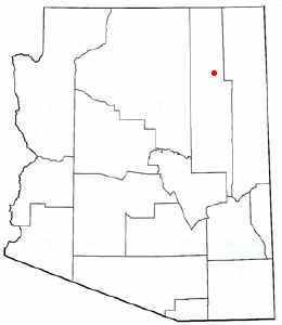 Location of Keams Canyon, Arizona