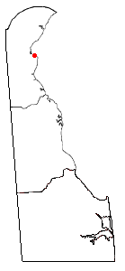 Location of Delaware City, Delaware