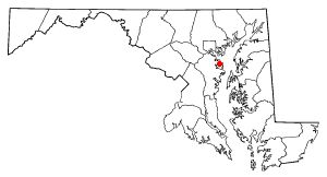 Location of Lake Shore, Maryland
