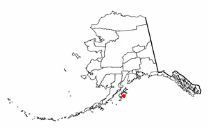 Location of Old Harbor, Alaska