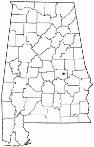 Location of Eclectic, Alabama