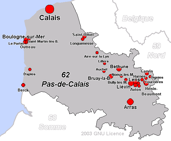 Cities > 10,000 inhabitants