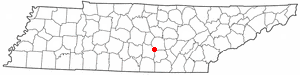 Location of Viola, Tennessee