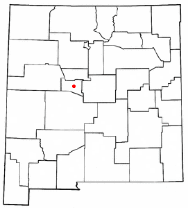 Location of Los Chaves, New Mexico