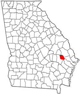 Image:Map of Georgia highlighting Evans County.png