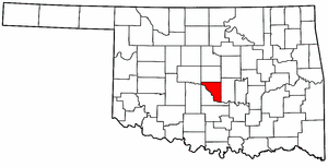 Image:Map of Oklahoma highlighting Cleveland County.png