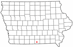 Location of Allerton, Iowa