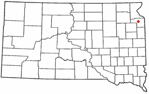 Location of Twin Brooks, South Dakota