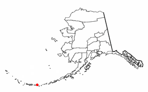 Location of Atka, Alaska