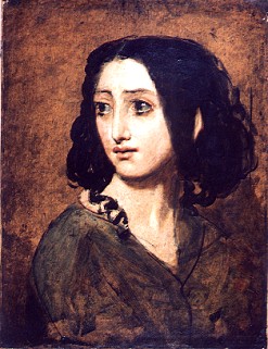 Portrait of Mlle Rachel by William Etty, 1840s