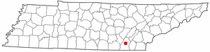 Location of Middle Valley, Tennessee