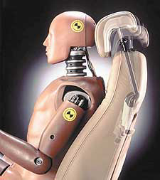 Hybrid III is the  standard crash test dummy.