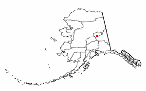 Location of Salcha, Alaska