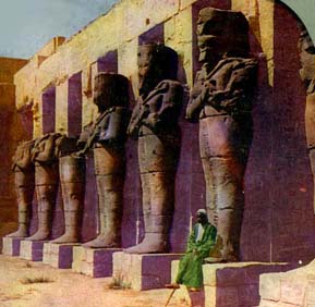 Osirid statues of Ramses III at Karnak.