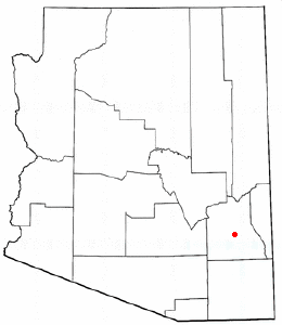 Location of Pima, Arizona