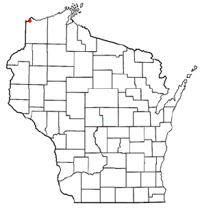 Location of Oliver, Wisconsin