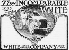 Advertisement for the White Sewing Machine Companys 1905 model