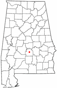 Location of Hayneville, Alabama