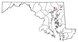Location of Joppatowne, Maryland