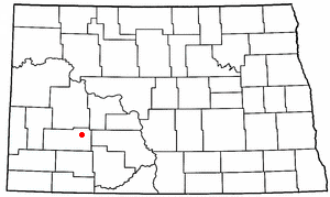 Location of Richardton, North Dakota