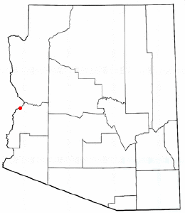 Location of Parker, Arizona