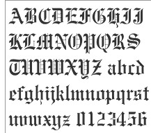fancy old english font first letter