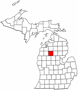 Image:Map of Michigan highlighting Missaukee County.png